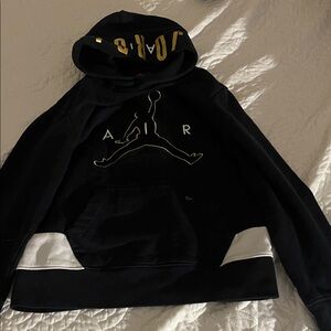 Jordan Black and Gold Men's Sweater